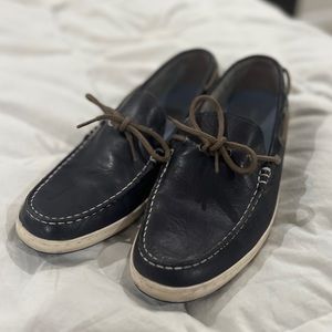 Coke Haan blue boat shoes